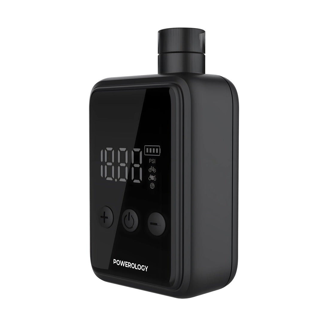 Powerology Super Compact Tire Inflator Black