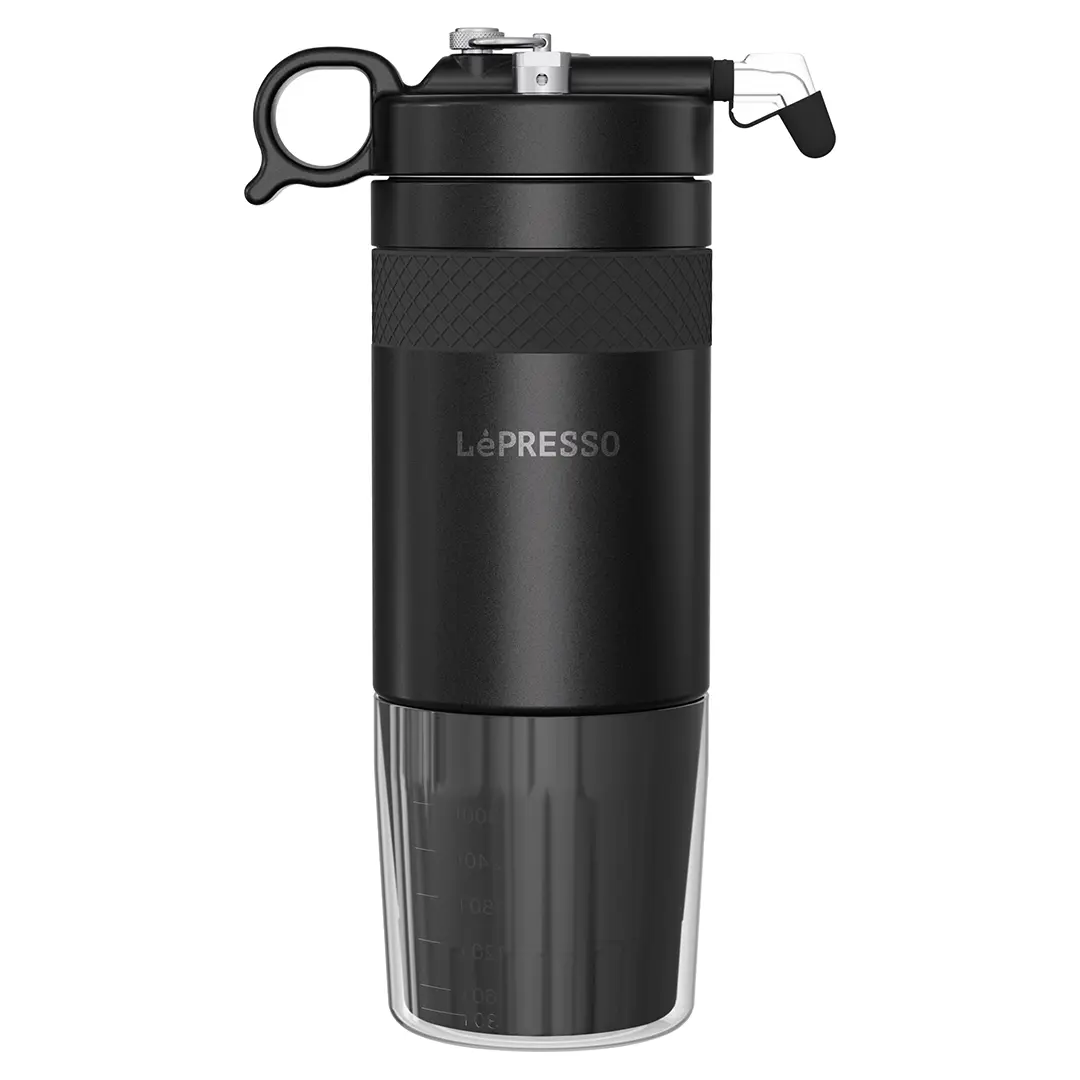 LePresso Nitro Cremeus Nitro Cold Brew Coffee Maker with Pressure Gauge Black