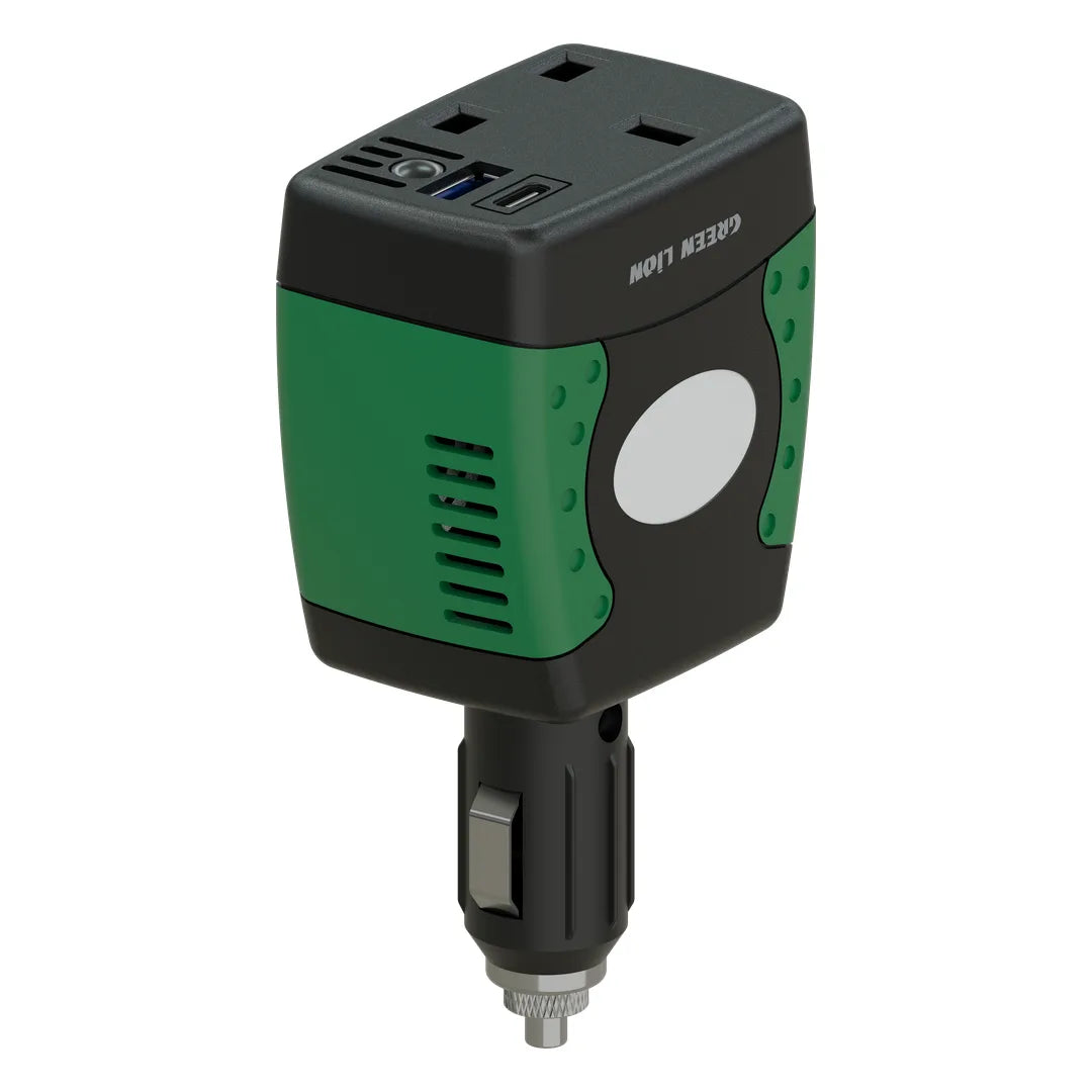 Green Lion Car Power Hub 150 WCar Inverter PD 30 W - Black