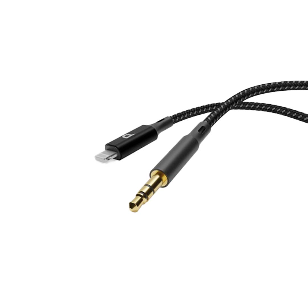 Powerology Braided Aux Lightning Audio Cable 1 2m 4ft
