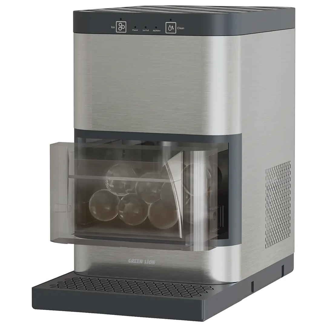 Green Lion Crystal Sphere Ice Maker 130 W 1.2 L - Gray