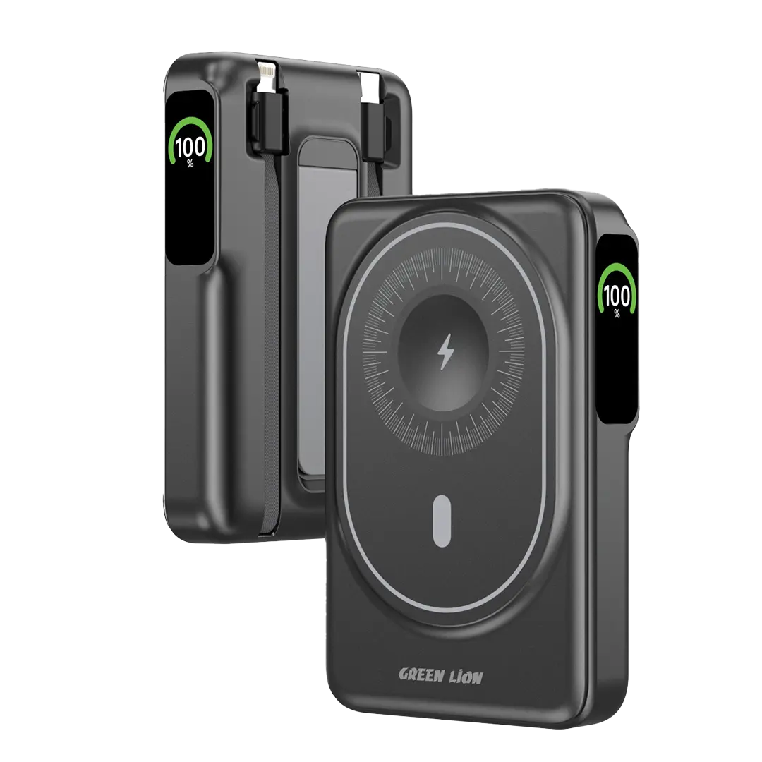 Green Lion Mag Vision 10000mAh Power Bank Black