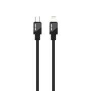 Green Lion USB C to Lightning Silicone Cable Black