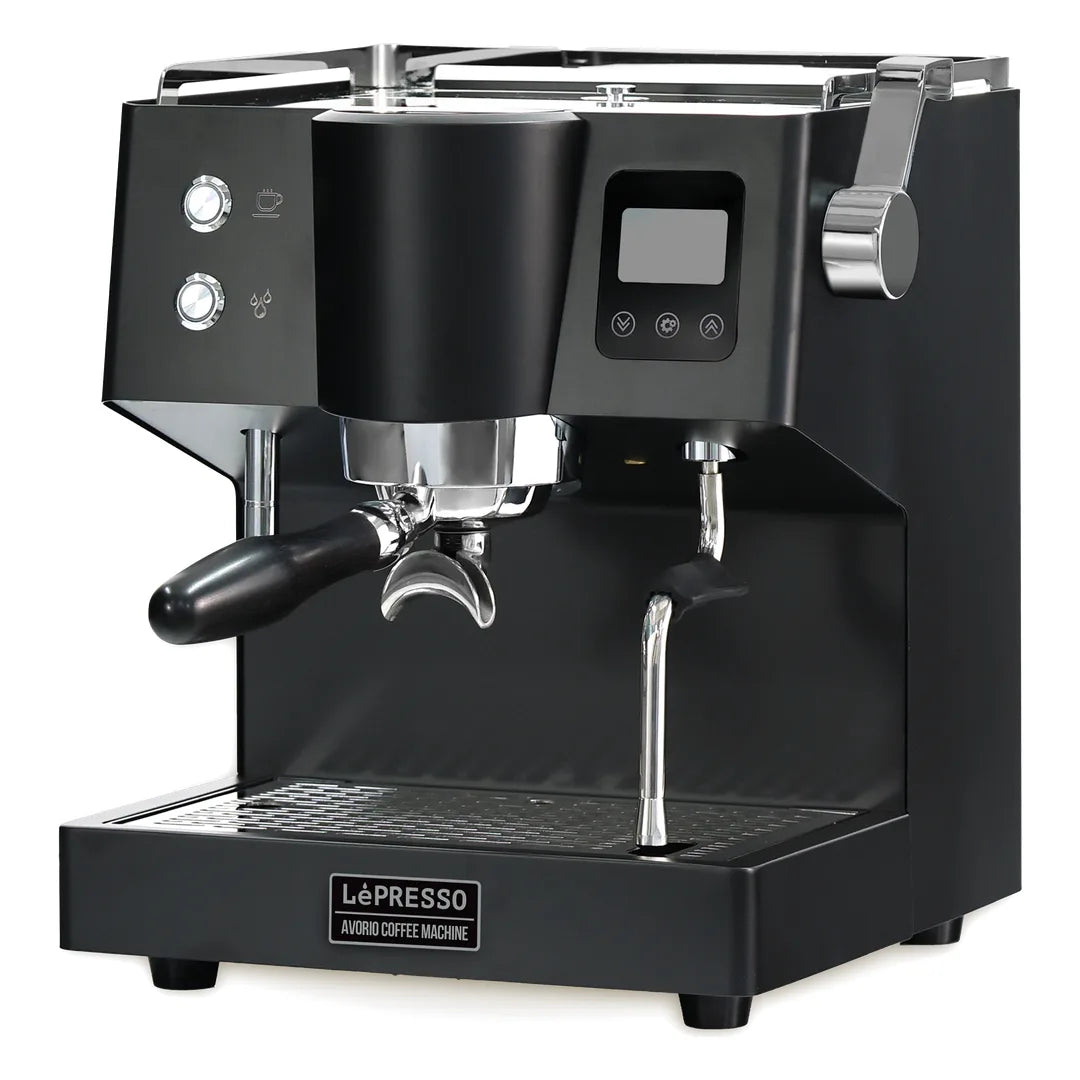 LePresso Avorio Italian Pump Commercial Coffee Machine Black