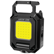 Green Lion Keychain Light with Foldable Design Black