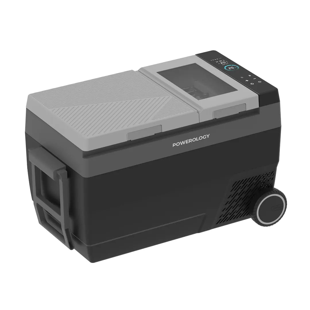 Powerology Portable Outdoor Fridge Ice Maker Black