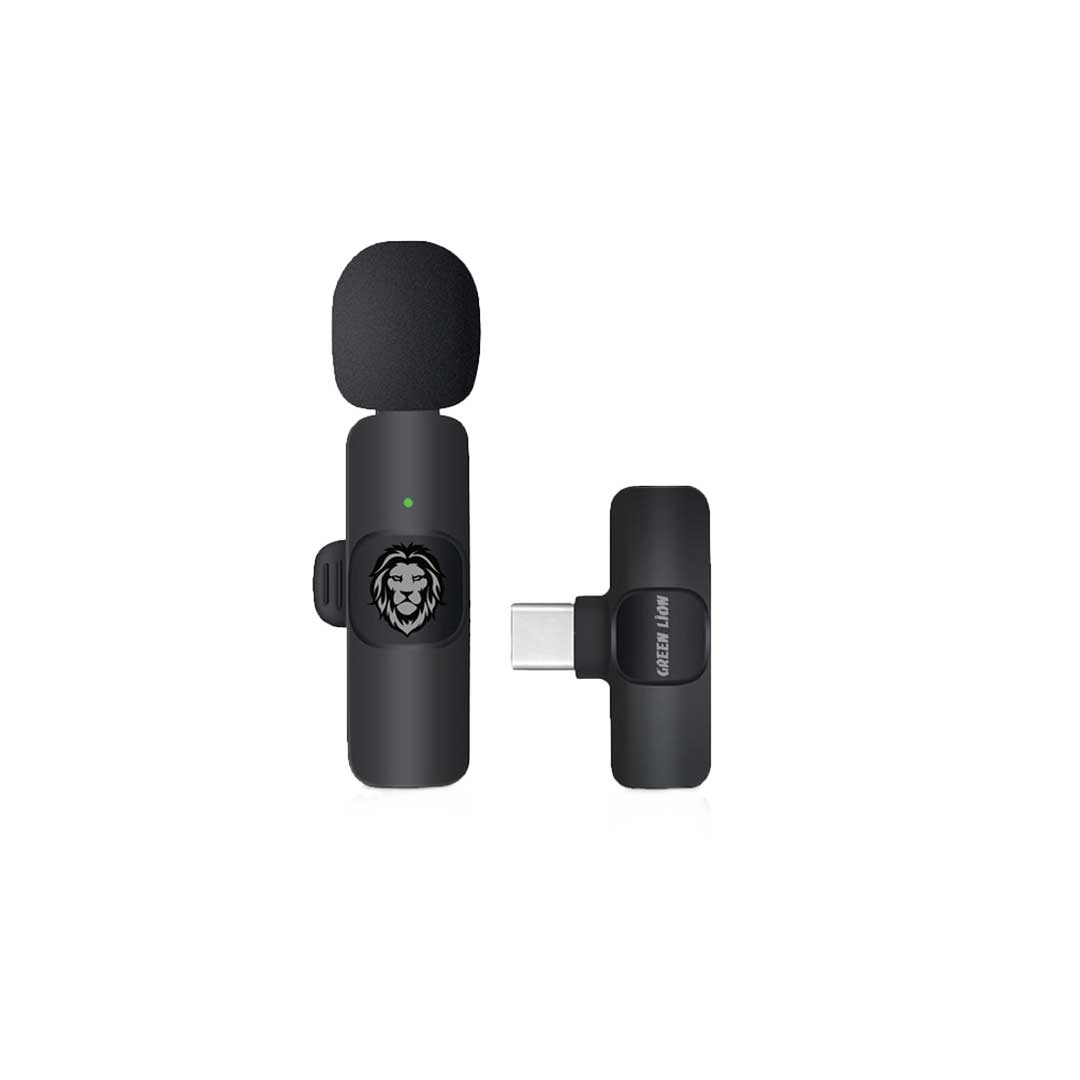 Green Lion Solo Wireless Microphone 3 Plugs 60mAh Black