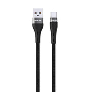 Green Lion USB A to USB C Braided Cable Black