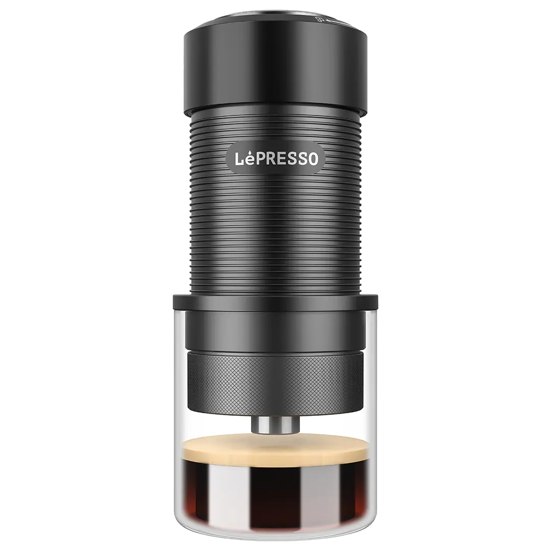 LePresso Hand Press Espresso Maker Black