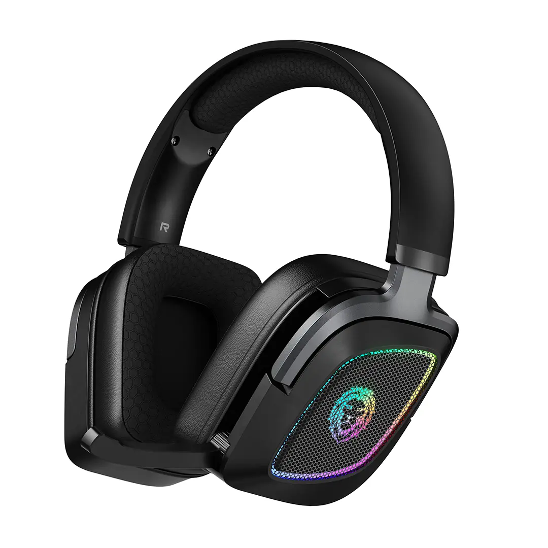 Green Lion Battle Wireless Gaming Headphones Black