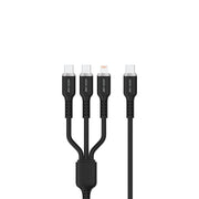 Green Lion 3in1 Silicone Cable Black
