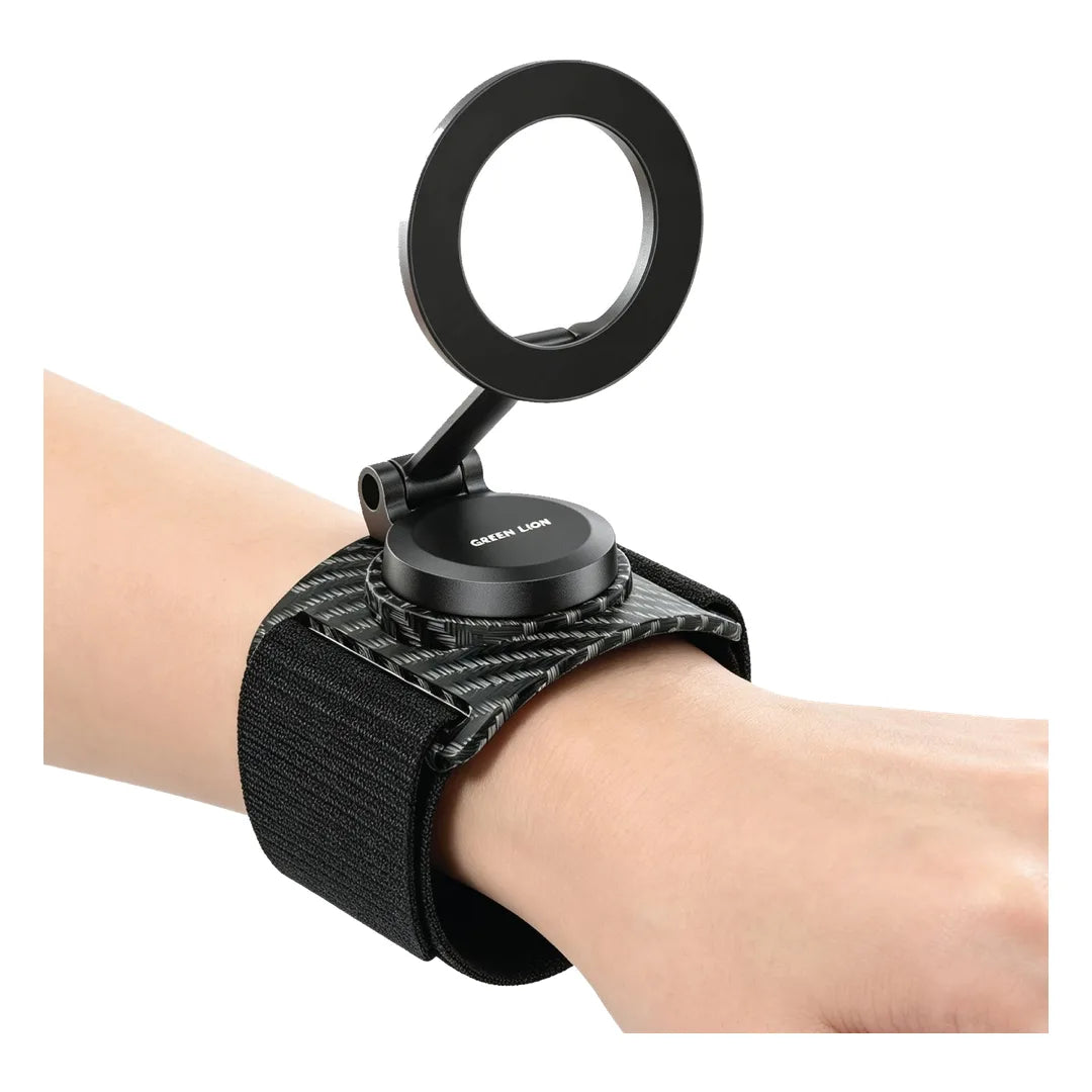 Green Lion Gx 26 MagSafe Wrist Phone Mount with 360deg Rotatable Base Black