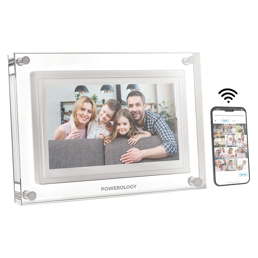 Powerology 10 Smart Frame Digital Photo Display White