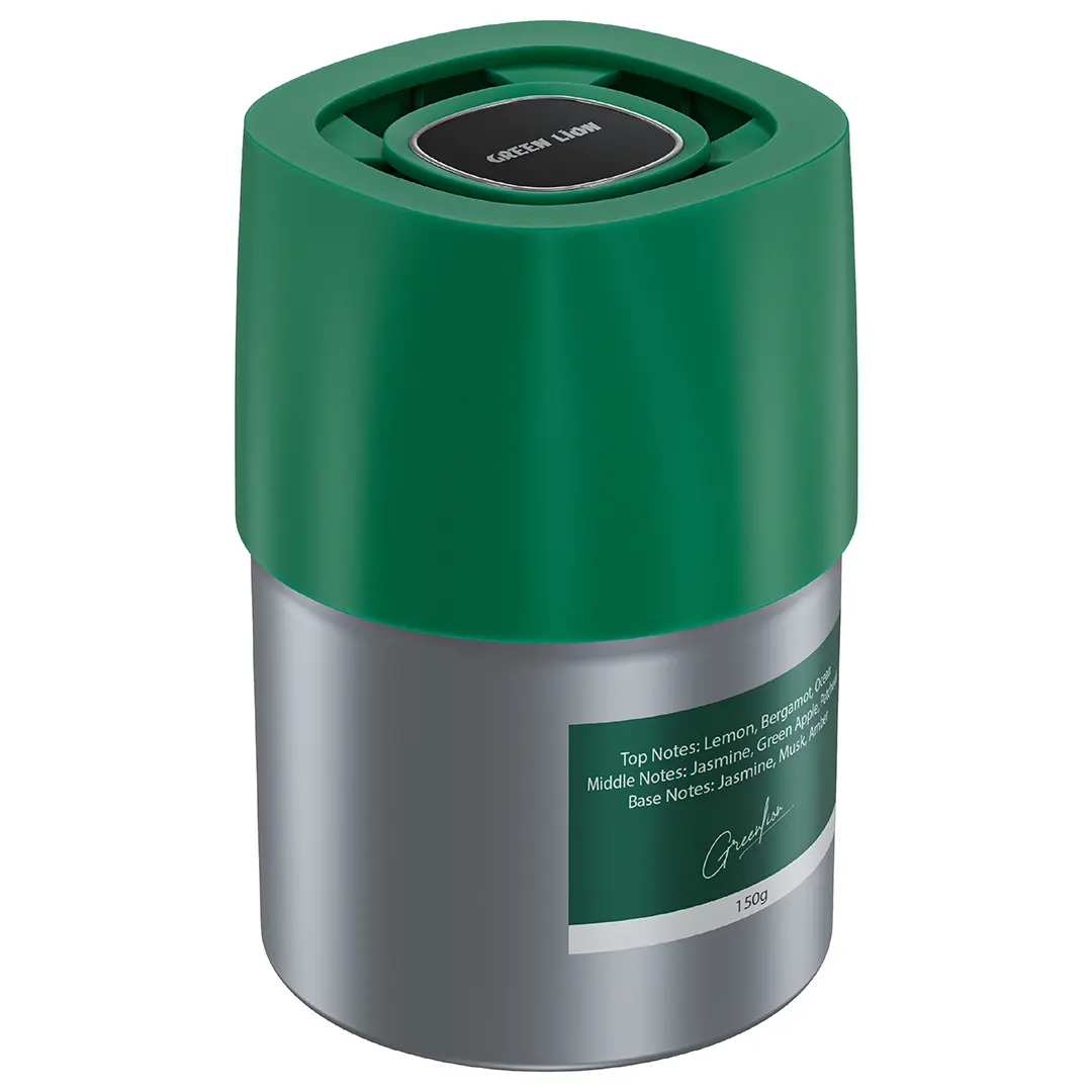 Green Lion Blooms Solid Air Freshener Green
