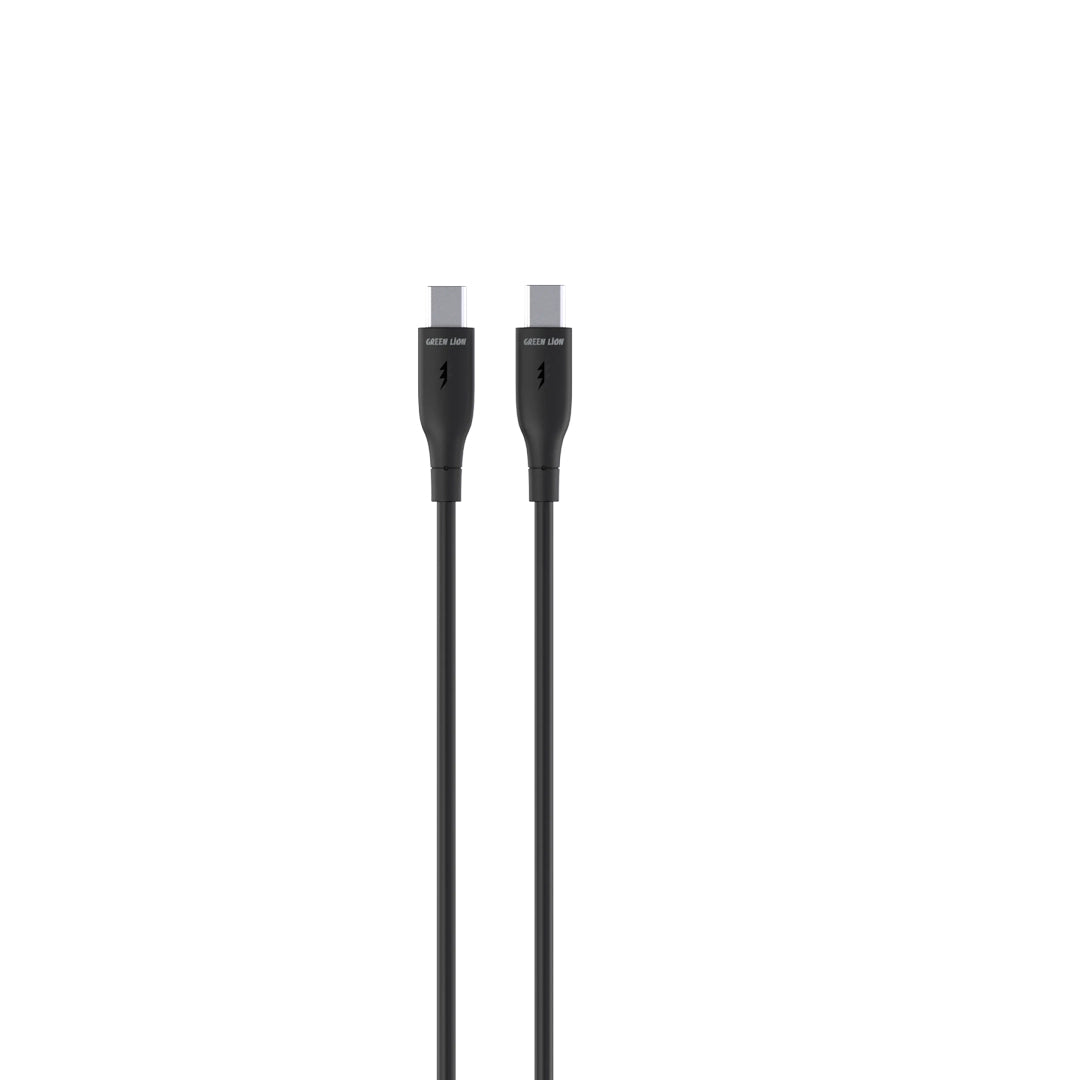 Green Lion USB C to USB C Pvc Cable Black