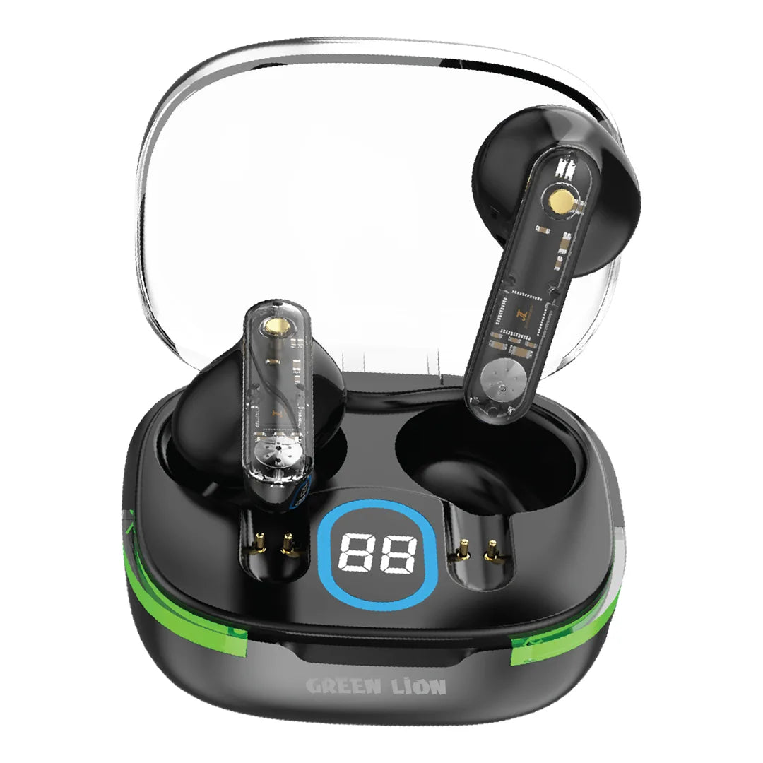 Green Lion Vegas True Wireless Earbuds Black