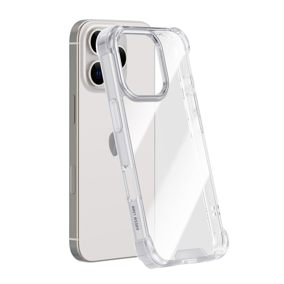 Green Lion Anti Shock Case for Iphone 16 Clear