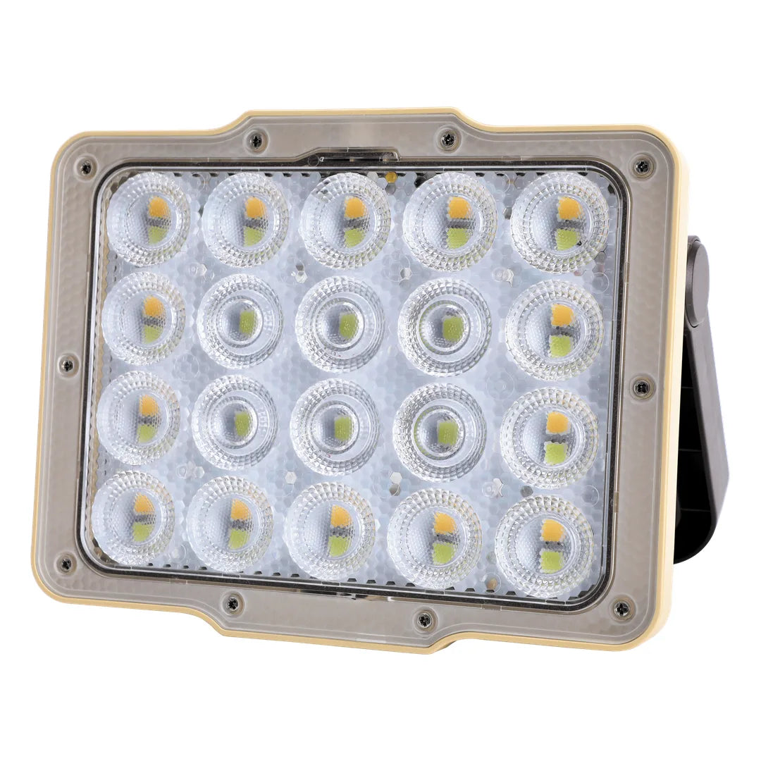 Green Lion Solar Flood Light with 4800mAh Battery 43 LED Beads Black