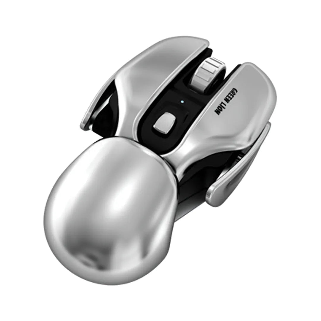 Green Lion G266 Beetles Metal Mouse Gray