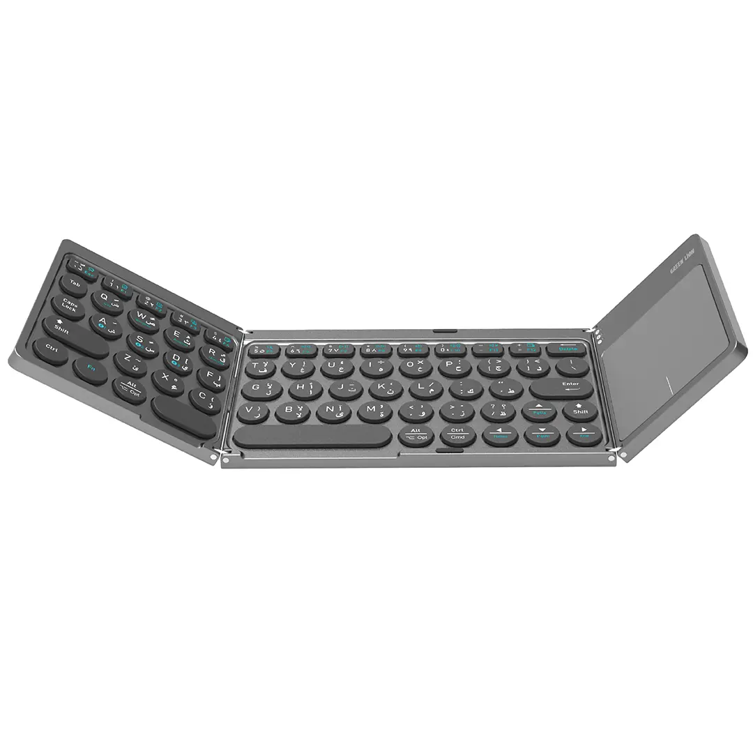 Green Lion Tri Fold Wireless Keyboard Scissor Switch Structure Gray
