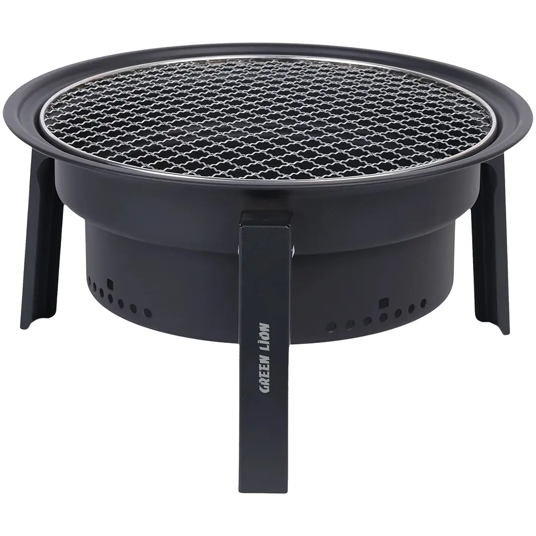 Green Lion Grill Sphere Foldable Bbq Grill Black