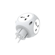 Green Lion Multiport Travel Adapter White
