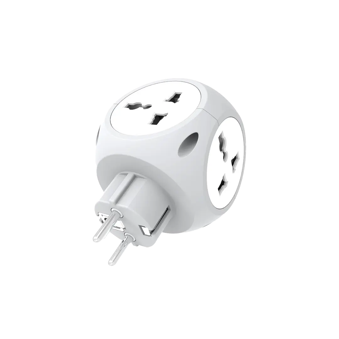 Green Lion Multiport Travel Adapter White