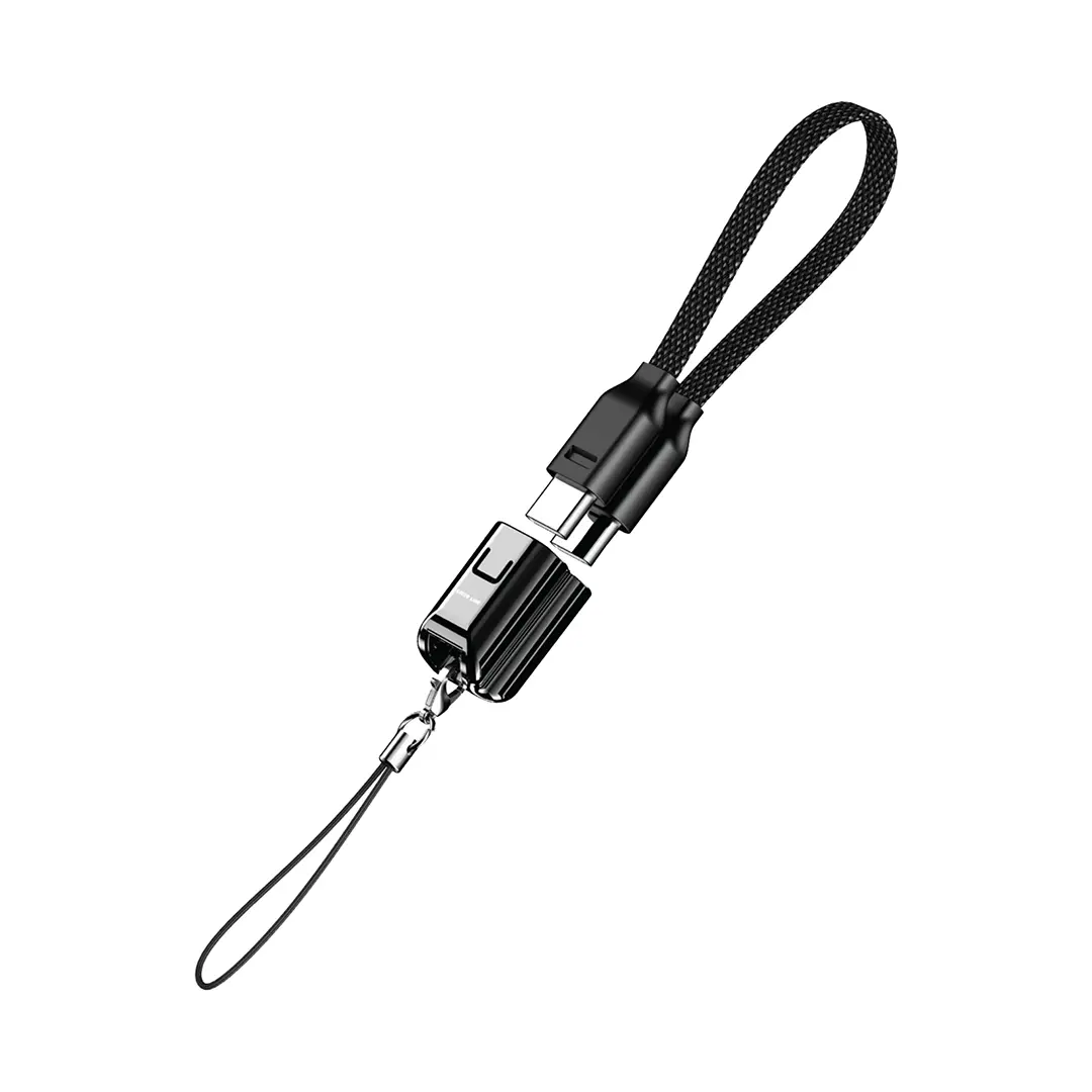 Green Lion Lanyard Cable USB C to USB C 60w Black