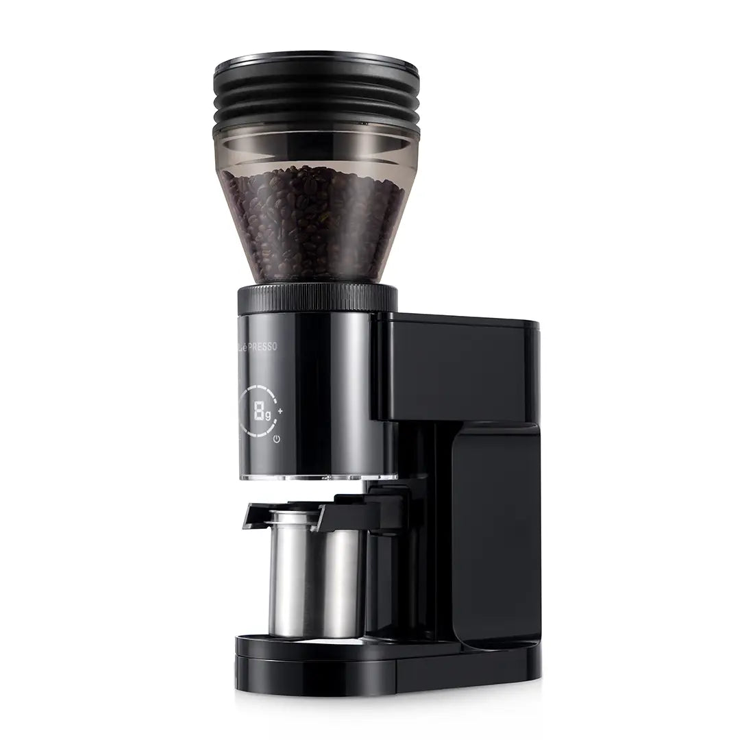 LePresso Grindeur Conical Burr Grinder with Digital Weight Control Black