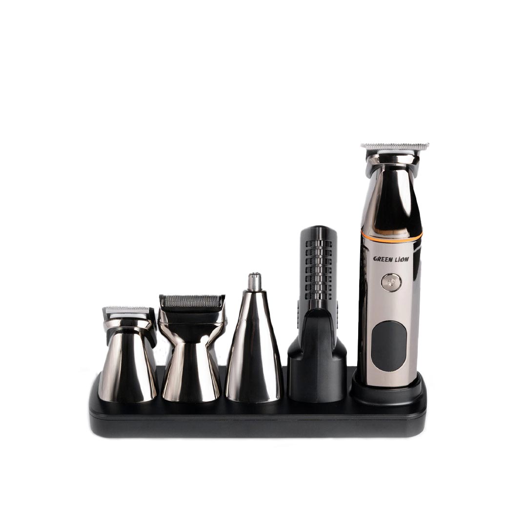 Green Lion 5 in 1 Multi Function Hair Clipper Set 600mAh Black