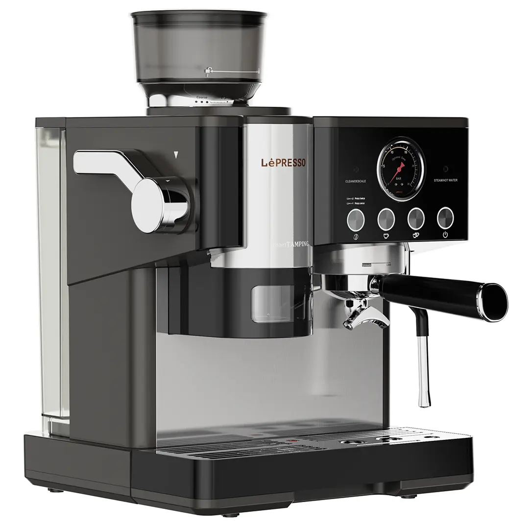 LePresso Semi Automatic Coffee Machine Black