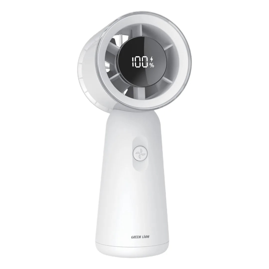 Green Lion ELVARHandheld Fan PF-18 - White