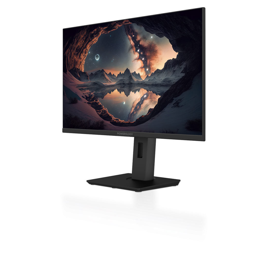Powerology 27 4k Office Monitor with Rgb Light Black