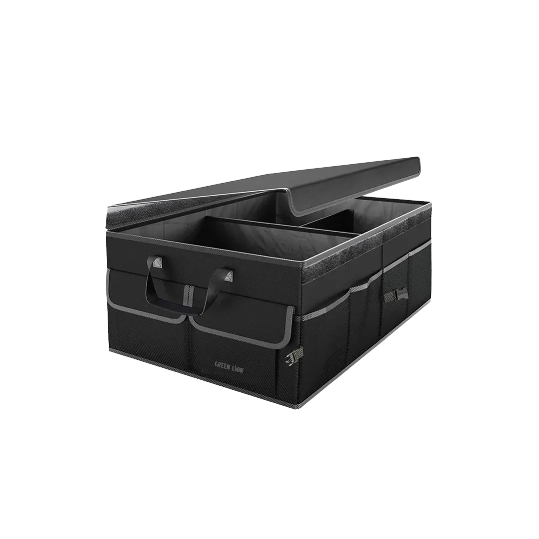 Green Lion Car Trunk Organizer 57l Black