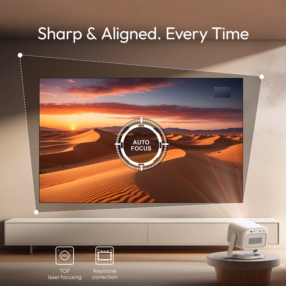 جهاز بروجكتر باينتنك 20800 مللي امبير مع حامل قابل للتعديل Byintek UFO U90 Max GTV Mini Projector