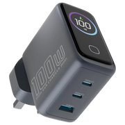 Powerology Voltflow 100w Avs Gan Wall Charger Gray