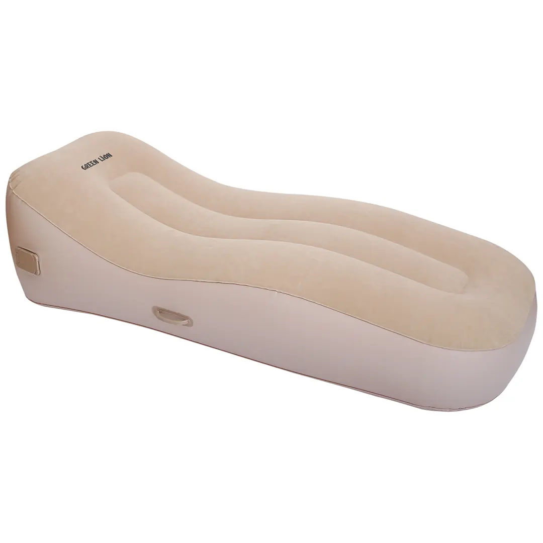 Green Lion Inflatable Air Mattress Sofa Beige