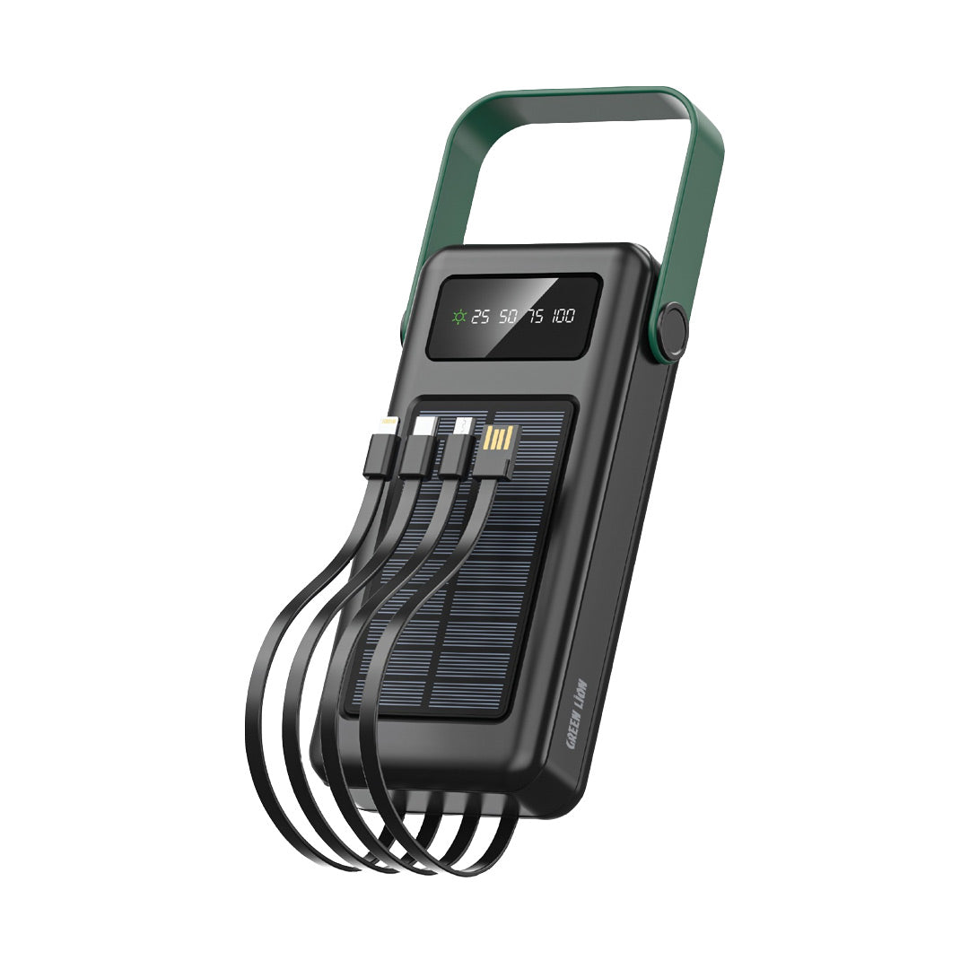 Green Lion Solar Max 30000mAh Power Bank Black