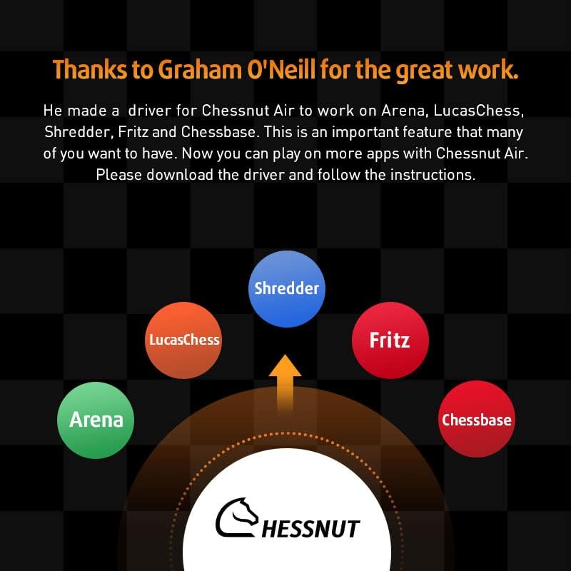 رقعة شطرنج ذكية خشب تشيسنات مع اضاءة ليد Chessnut Air Plus Electronic Chess Set