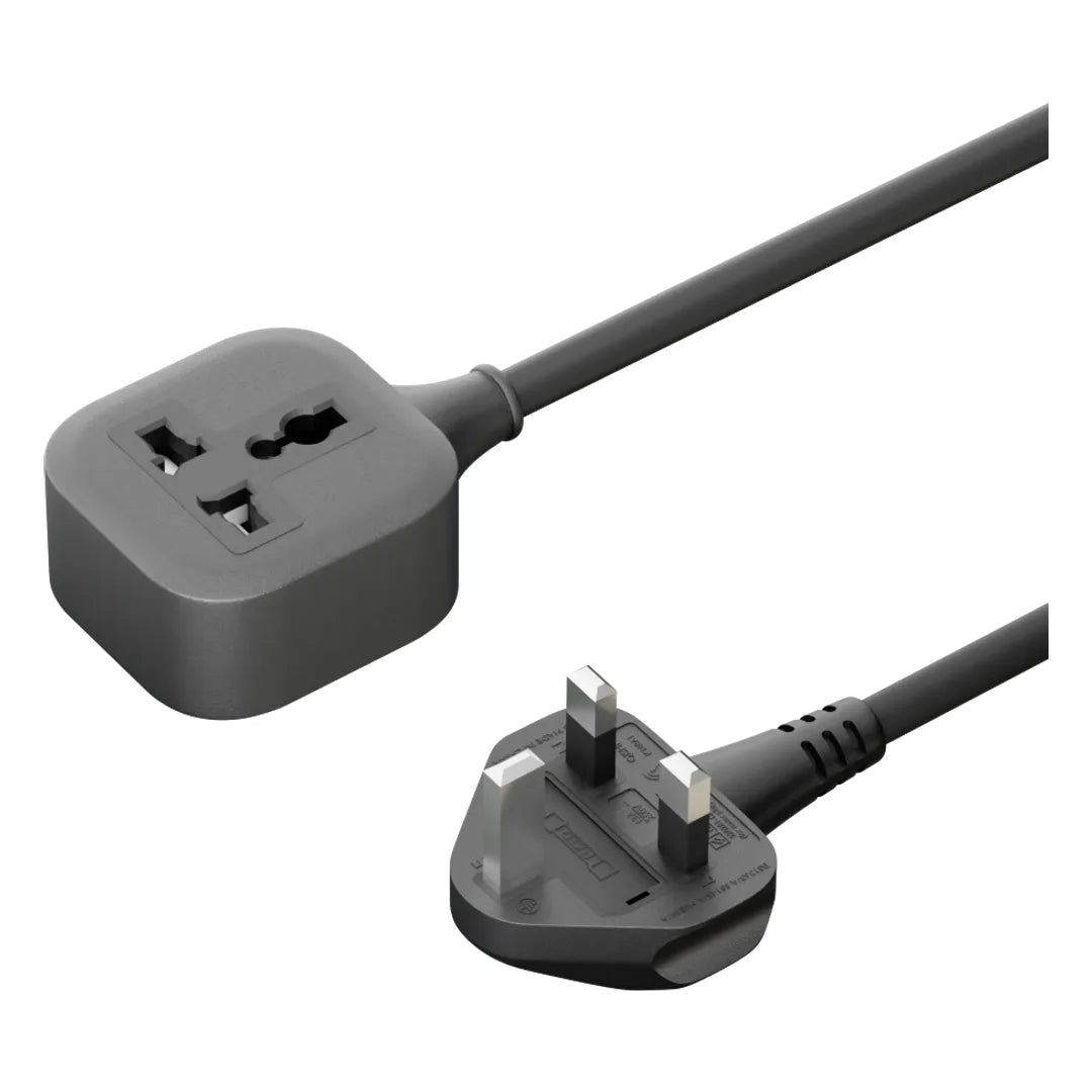 Green Lion Power Guard Universal Extension Socket Black