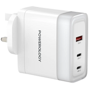 Powerology Lunex Series Fast Charging Adapter PD 100w White
