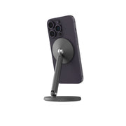 Powerology Rotatable Desktop MagSafe Phone Stand with 17 N5 Magnets Dark Grey