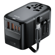 Green Lion Companion 45 Universal Travel Adapter Black