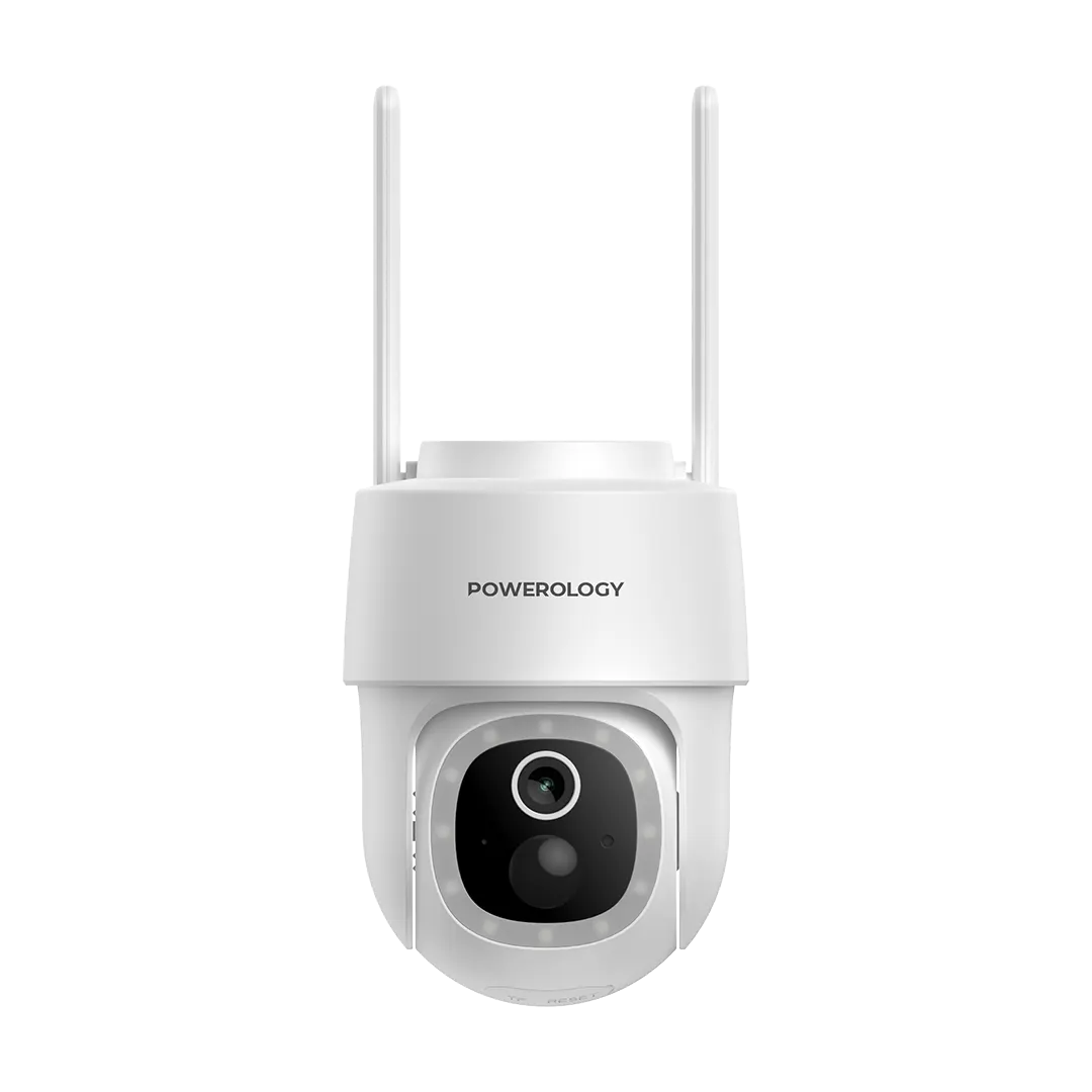 Powerolgoy Built in Solar Pan Tilt Outdoor Camera White