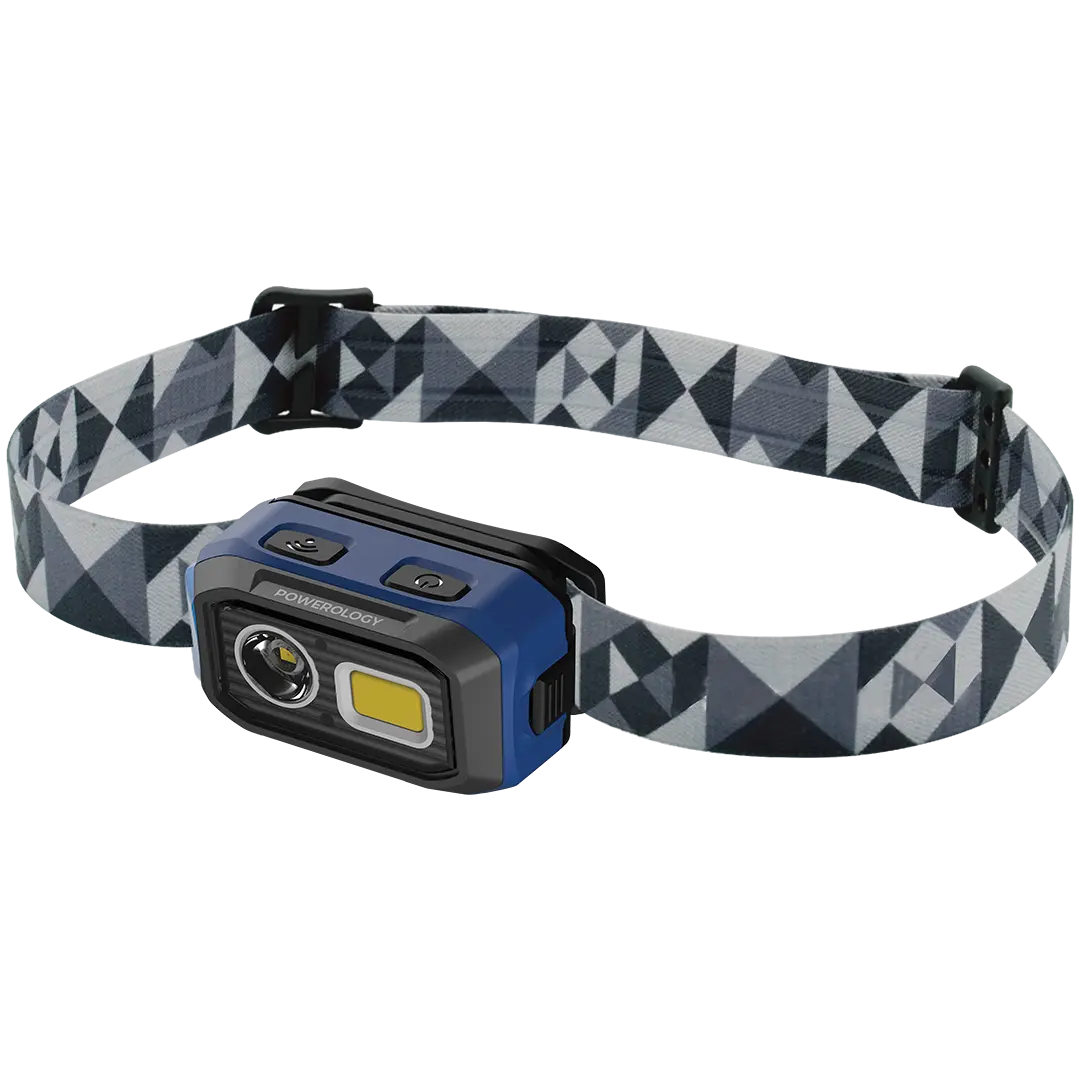 Powerology Brightvision Rechargeable LED Headlamp Black