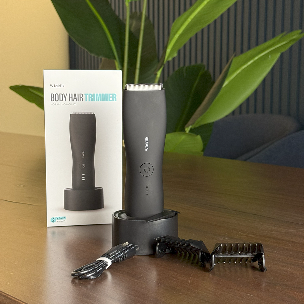 Taktik Body Hair Trimmer for Men, 800mAh