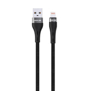 Green Lion USB A to Lightning Braided Cable Black