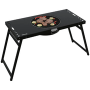 Green Lion Portable Bbq Camping Table Black