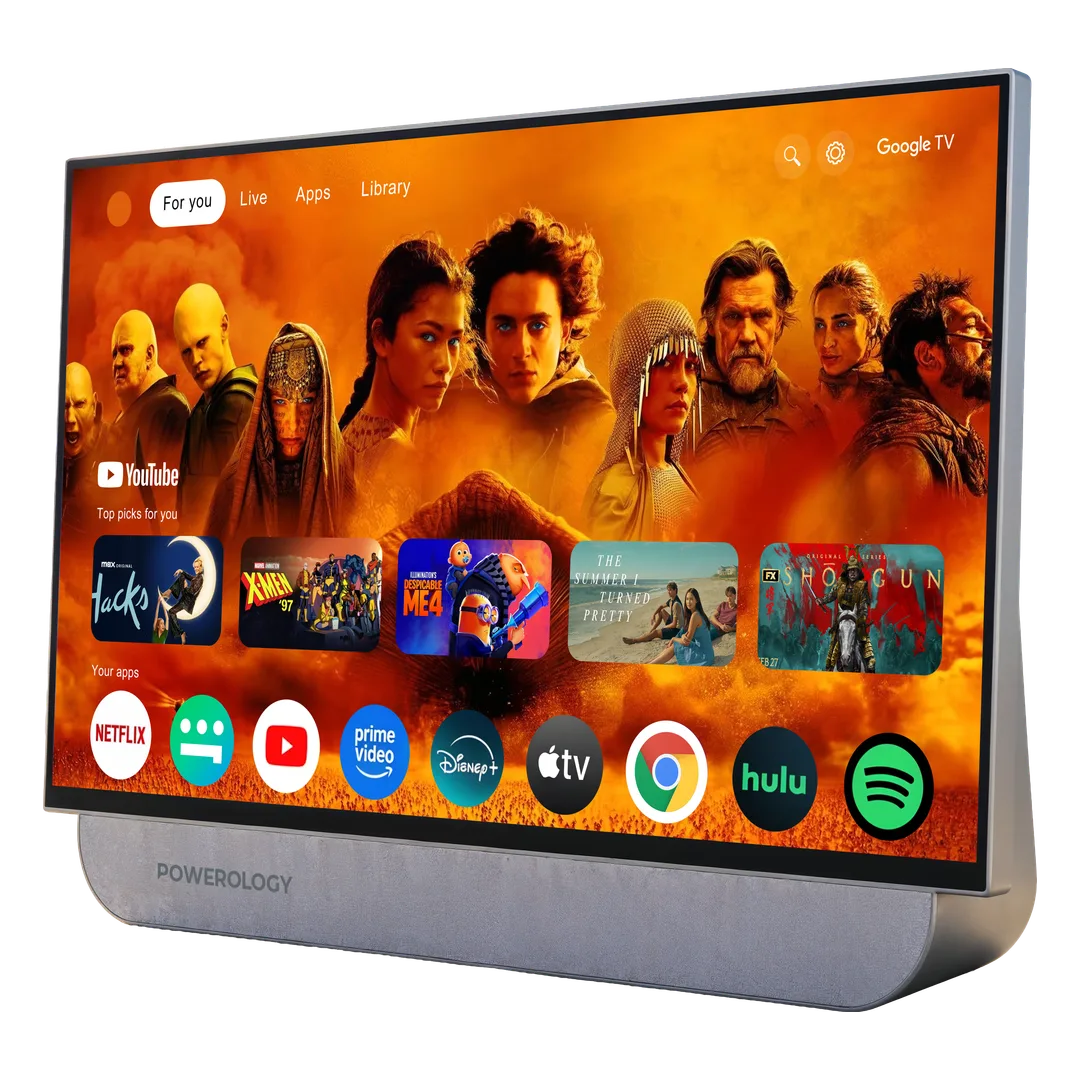 Powerology Paramount 27-inch Portable Touchscreen Smart Monitor - Beige - image 1