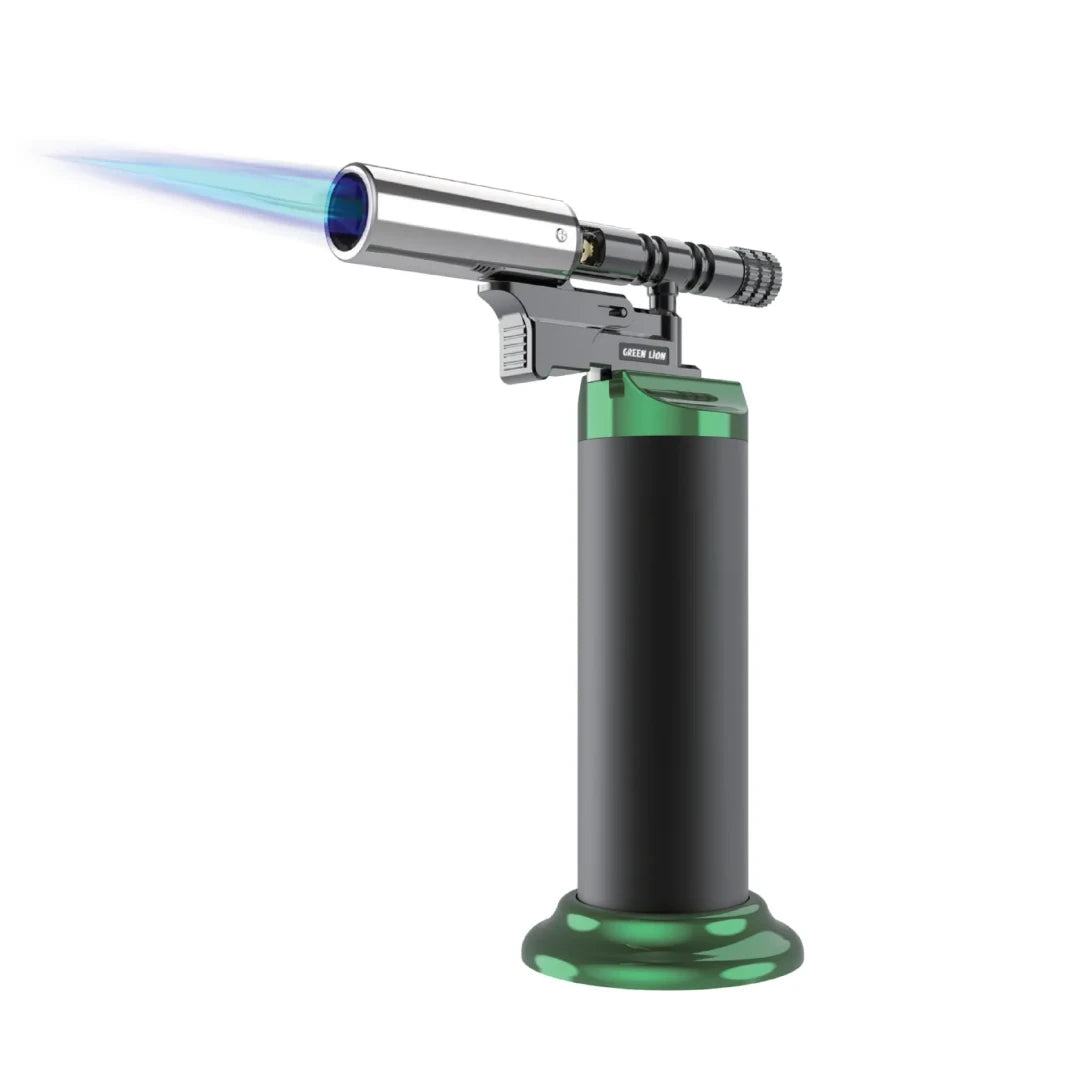Green Lion Jet Flame Pro Windproof Lighter Black